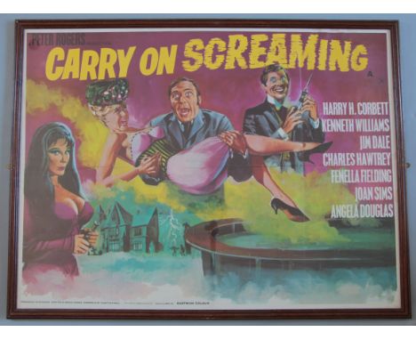 "Carry on Screaming" (1966) Country of origin rare British Quad film poster first release directed by Gerald Thomas starring 