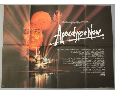 "Apocalypse Now" first release original British Quad film poster (30 " x 40") Francis Ford Coppola film from 1979 starring Ma