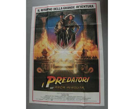 A collection of larger three sheet film posters and French Grande film posters including Indiana Jones in "Raiders of the Los