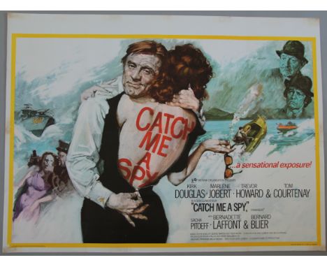 A collection of over 30 British Quad and US one sheet film posters mostly folded including "Catch me a Spy", The Rocketeer, F