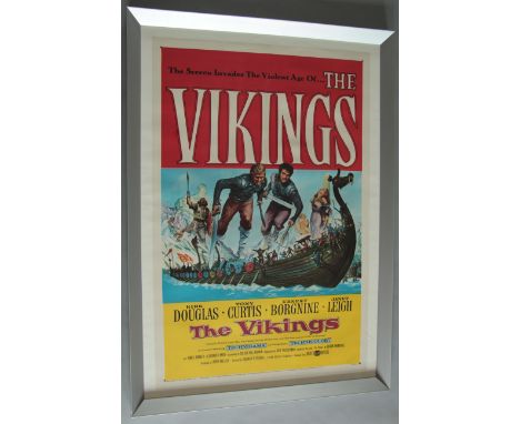 The Vikings - Original first release paper backed framed US one sheet film poster from 1958. Starring Kirk Douglas and Tony C