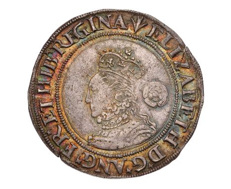 Elizabeth I, Sixpence 1561, third and fourth issues, 3.43g, mm. pheon, large bust 3D with hair swept back (N.1997, S.2559) ve