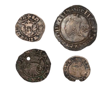 Elizabeth I, Sixpence 1582, fifth issue, 2.69g, mm. sword (N.1997, S.2572) fine - good fine; together with three other hammer
