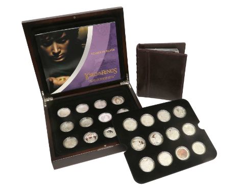 New Zealand, The Lord of The Rings Silver Proof Collection 2003, comprising 24x silver proof crowns struck by The Royal Mint 