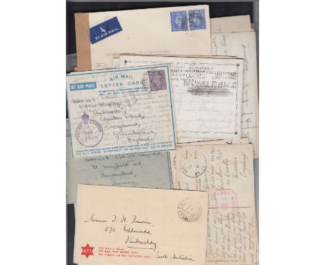 GREAT BRITIAN STAMPS : CENSOR, a batch of WWI and WWII censored items with various Field Post Office, RAF, Army Post Office m