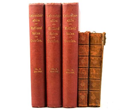 T. R. Potter, History and Antiquities of Charnwood Forest, London 1842; Leicestershire Notes and Queries, Vols 1-3; Wrights L