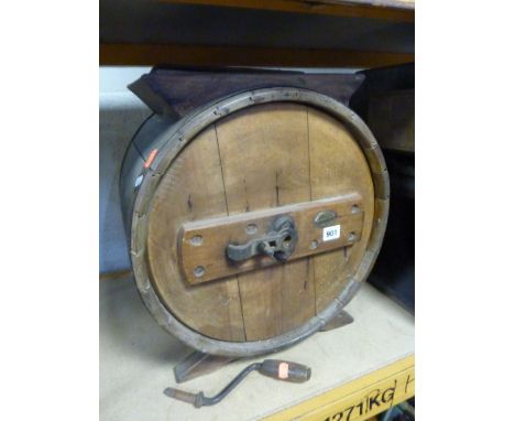 A VINTAGE BUTTER CHURN (sd) (handle)