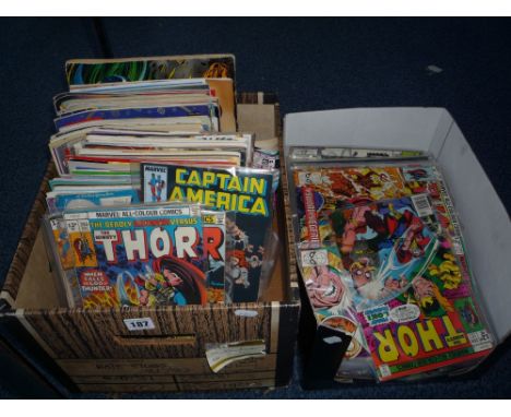 A QUANTITY OF VINTAGE COMICS, to include Marvel-Thor, The Avengers, Rolling Stones, Oz number 37, Viz nos 42-47 and 54 etc (a