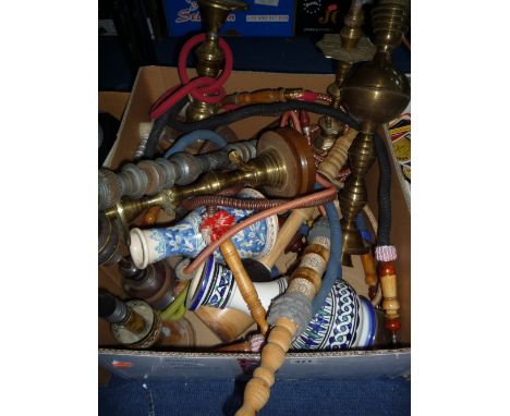 CERAMIC HOOKAH PIPE BASES, treen hookah pipe attachments, mouth pieces etc