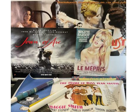 A group of mixed film posters to include: THE PRIME OF MISS JEAN BRODIE (1969), FIVE EASY PIECES (1970), FINALLY, SUNDAY (CON