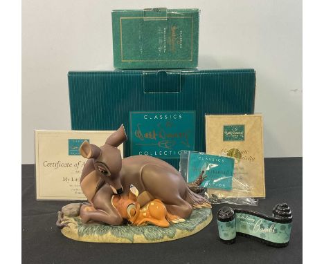 WALT DISNEY COLLECTORS CLASSICS - A ceramic figure group comprising Bambi and Mother "My Little Bambi" together with the Bamb