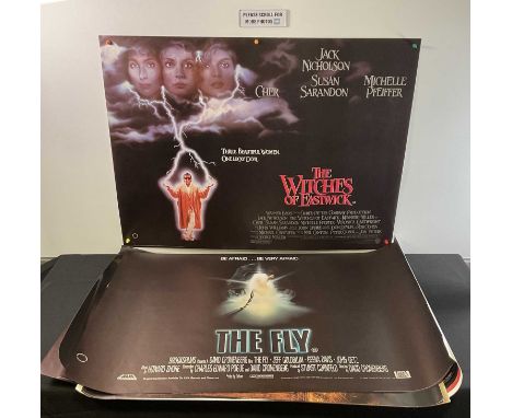 A group of horror film UK Quad posters comprising: THE BELIEVERS (1987), BLADE (1998), THE FLY (1986), RAZOR BLADE (1998), ST