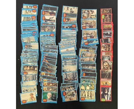 A collection of 1977 STAR WARS Topps trading cards, comprising 175 from the first (blue) series, incomplete run with several 