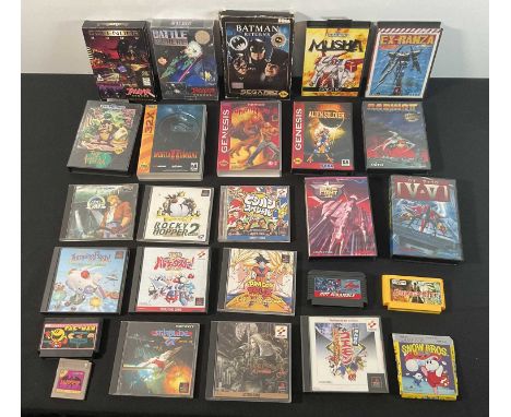 A selection of Retro Gaming video games across various platforms to include BATMAN RETURNS and TAZ MANIA for the Sega Genesis
