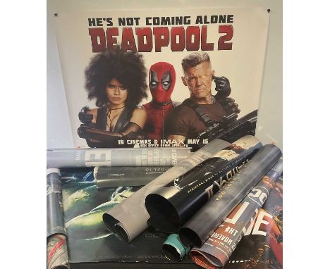 A Quantity of modern Superhero and Action movie posters, a mix of formats quads and one-sheets including titles FANTASTIC 4 (