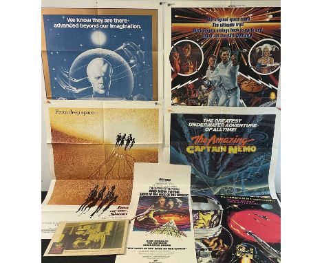 A selection of 1970s science fiction film posters comprising: THE AMAZING CAPTAIN NEMO, BUCK ROGERS (1979) Style B, INVASION 