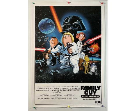 FAMILY GUY: BLUE HARVEST (2007) U.S TV poster for the first feature length Family Guy episode parodying STAR WARS EPISODE IV: