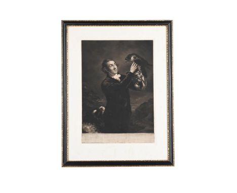 SAMUEL WILLIAM REYNOLDS, AFTER JAMES NORTHCOTE THE FALCONER Mezzotint, 1797, a proof before letters Sheet: 51 x 35.5cm (20 x 