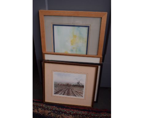 A quantity of pictures including a Hill and Saunders black and white photo of rowers, a limited edition print titled 'Jack an