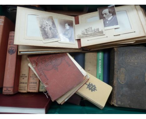 A box of books, some of local interest such as Maxwell - Unkown Dorset; Mee - Dorset and others such as Mrs Beeton's Every-Da