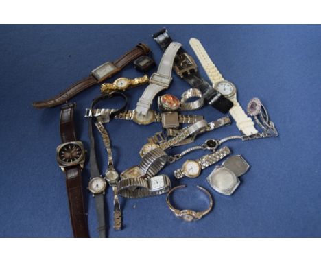 A large selection of wristwatches including Citron, Casio, Geneva, Lorus, Twelve, Sekonda