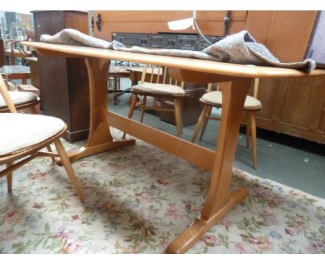 An Ercol light elm kitchen table 50cmW