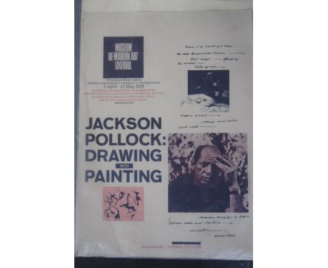 A portfolio of exhibition posters including Museum of Modern Art Oxford, 'Jackson Pollock Drawing into Painting' April 1979, 