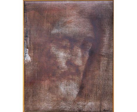 Artist 20th Century, portrait , oil on canvas. 30x24 cm 