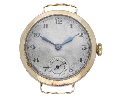 Rolex. A gold wristwatch, Ref. 4330, circa 1924. Movement: manual winding, 17 jewels. Dial: silvered,  Arabic numerals, subsi