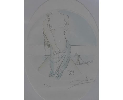 After Salvador Dali, limited edition lithograph 100/275, bearing signature, 34 x 24cm 