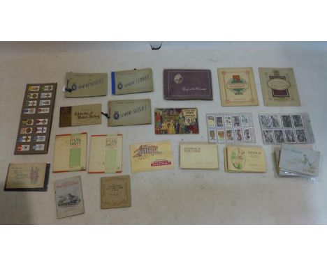 A collection of vintage cigarette cards in sets and albums 