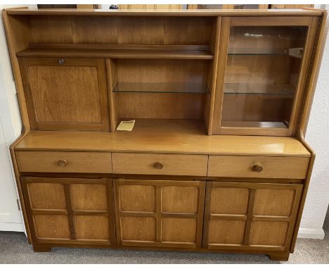 Nathan solid teak display/drinks cabinet L 153cm Ht 137cm D 45cm