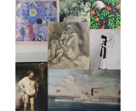Unframed and rolled Paul Klee and other posters