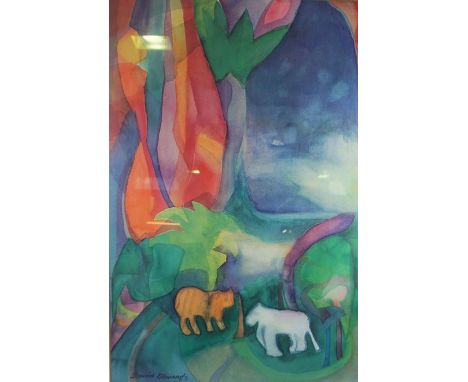 Sylvia Edwards (Contemporary) Silkscreen Print, Signed, 81cm x 53cm