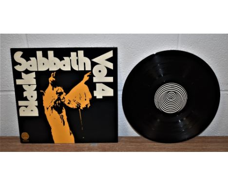 A UK Press of Black Sabbath VOL 4 on Vertigo - first press - would benefit from a pro clean - VG+ vinyl