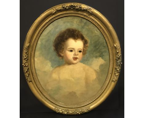 FOLLOWER OF FRANCOIS BOUCHER 1703 -1770 - OIL ON CANVAS - STUDY OF PUTTI IN THE CLOUDSVery good overall condition commensurat