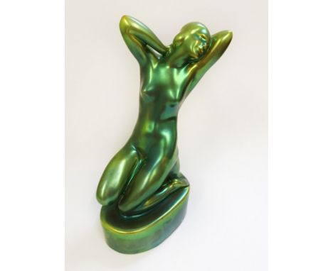 ZOLNAY GREEN CERAMIC NUDE