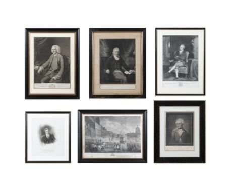 A COLLECTION OF PRINTS   including several portraits of Henry Grattan; Portrait of David La Touche; Portrait of The Baron, Ki