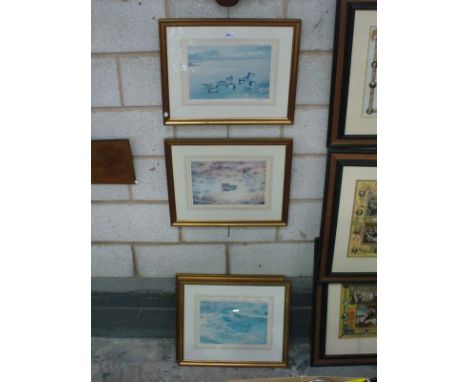 After Phillip Rickman limited edition print study of ducks signed in pencil by the artist and 3 others by the same artist. (4