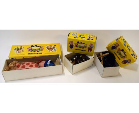 Three vintage boxed Pelham puppets to include Poodle, Cat etc