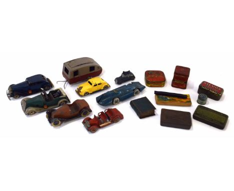 Quantity of circa 1930s/40s mainly Tri-ang Minic toy vehicles and other makers, also to include a small quantity of  vintage 