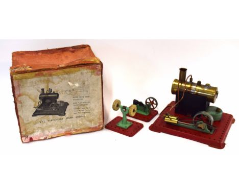 Mamod stationary steam engine in original box, circa 1950s
