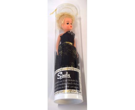 Vintage promotional Sindy doll in original outer packaging, with leaflet |A big thank you to all Britain~s Toy Retailers for 