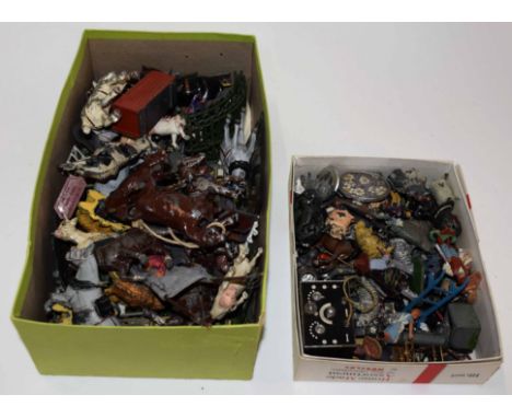 Quantity of various vintage lead figures mainly cattle and farm associated, some by Britains