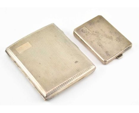 A George V hallmarked silver cigarette case. Hallmarked year 1932 Birmingham. Sponsors mark for Frederick Field Ltd. Together