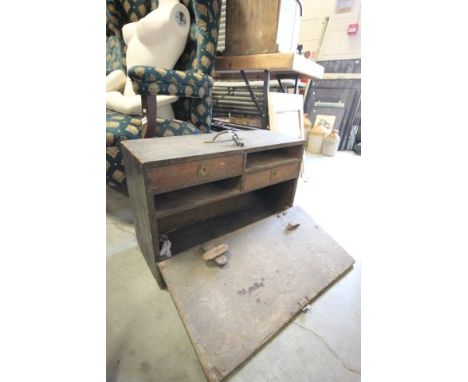 Vintage Wooden Fitted Tool Box