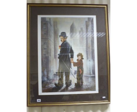 Framed Art Poster Portrait of Charlie Chaplin