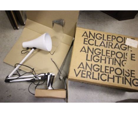 Boxed Angle poise Lamp and another Contemporary Lamp