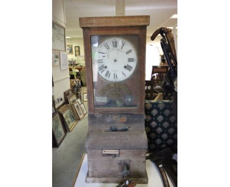 Vintage National Timer Recorder Clocking in Clock