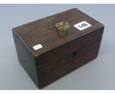 Antique Coromandel Tea Caddy